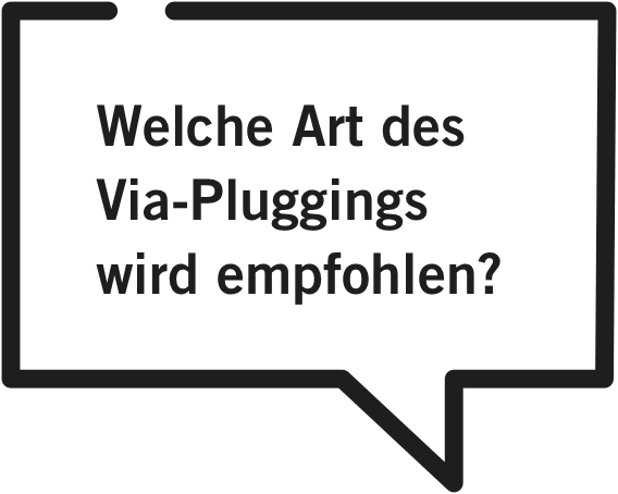 Welche Art des Via-Pluggings wird empfohlen?