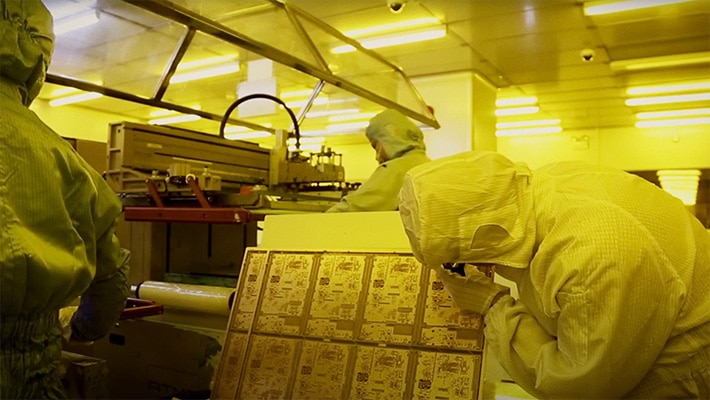 PCB inspection in a "yellow room" in a PCB factory | NCAB Group