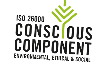 Consciuos Component - our symbol for all our sustainability work.