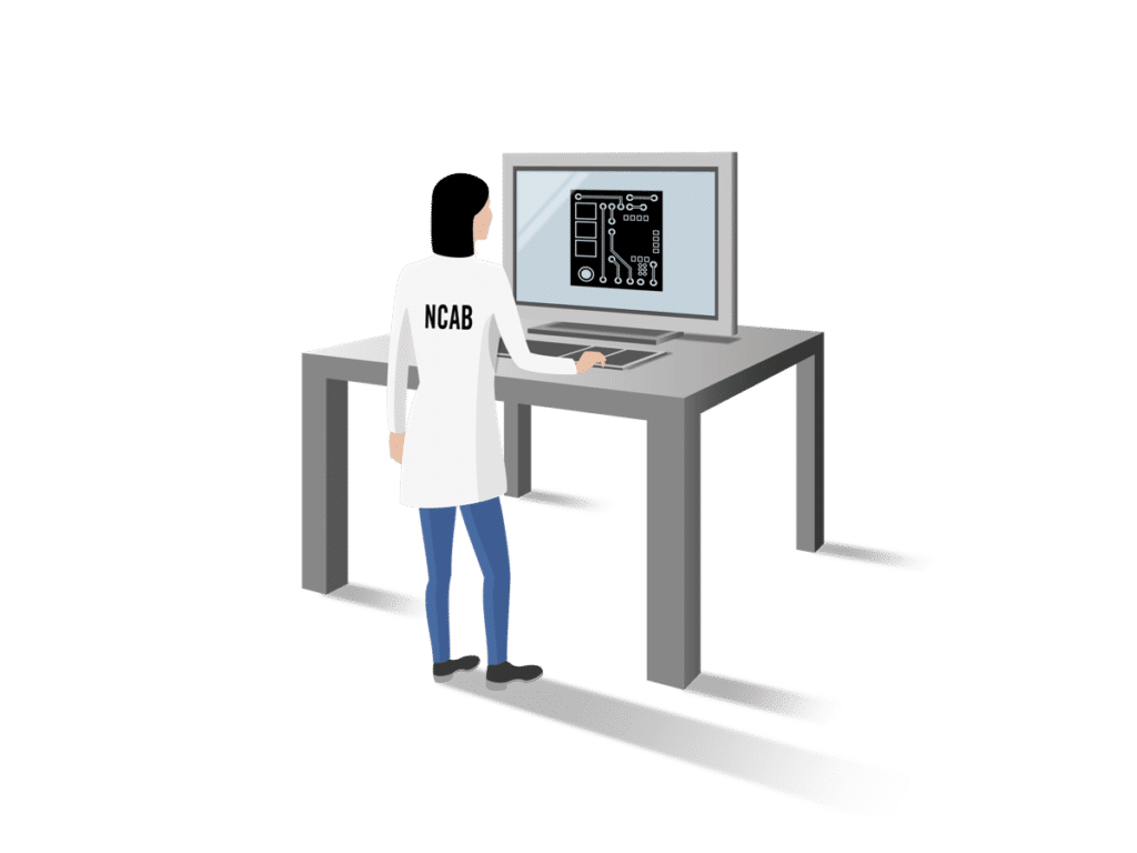 NCAB employee working with PCB design | NCAB Group