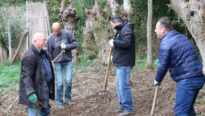 NCAB Group Benelux during their give back day in a natural reserve in the Netherlands.