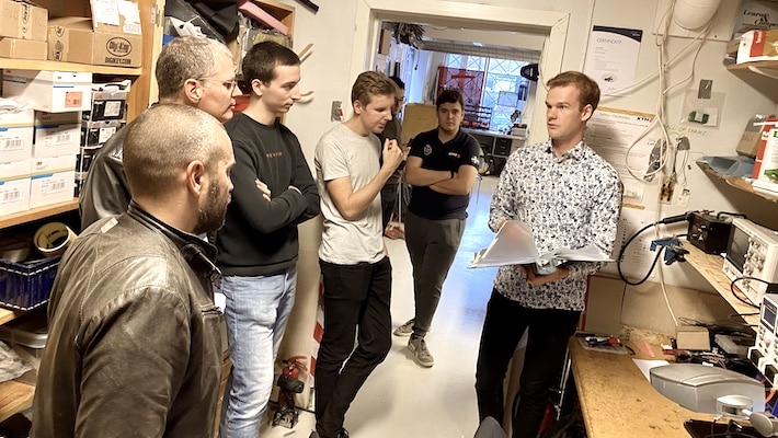 NCAB Sweden during a visit at KTH Formula Student project.