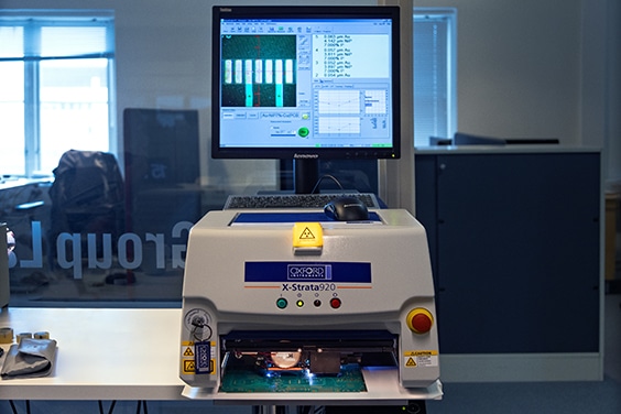 Measuring of the PCB surface finish / NCAB Group lab