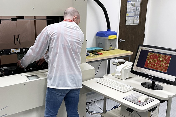 Electrical test of a sample using a flying probe tester | NCAB Group