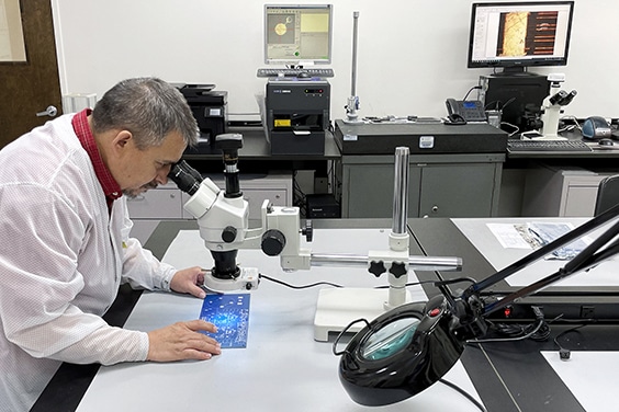 Visual inspection using a stereo microscope per IPC | NCAB Group