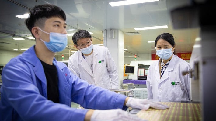 NCAB Factory Team members during an audit in a PCB factory.