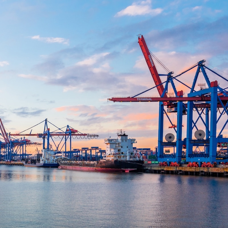 Ship in a harbour - greener transportation | NCAB Group