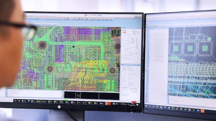 PCB design gerber file on screen | NCAB Group