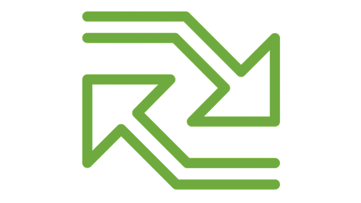 Circularity symbol - two arrows | NCAB Group