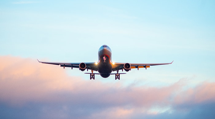 Aeroplane symbolozing aerospace - one of the industries we serve | NCAB Group