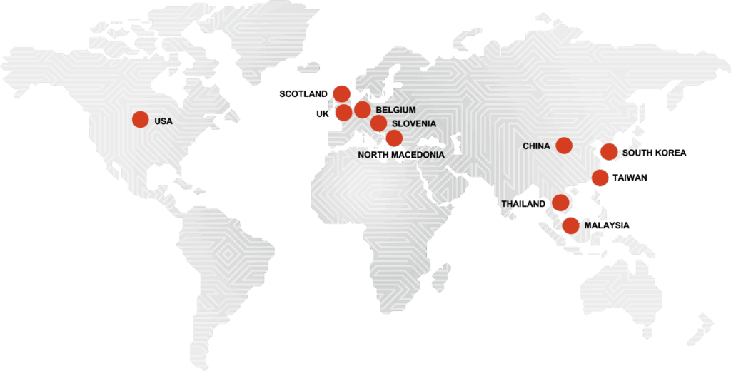 Map with NCAB partner factories | NCAB Group